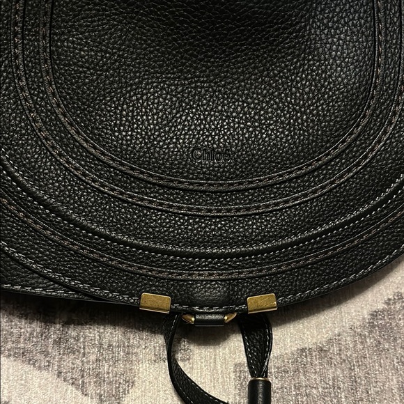 Chloe Black Leather Saddle Bag - Picture 4 of 7